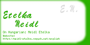 etelka meidl business card